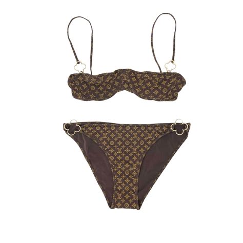 louis vuitton brown monogram bikini|Monogram Confidential bandeau .